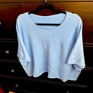 Baby blue cropped sweater